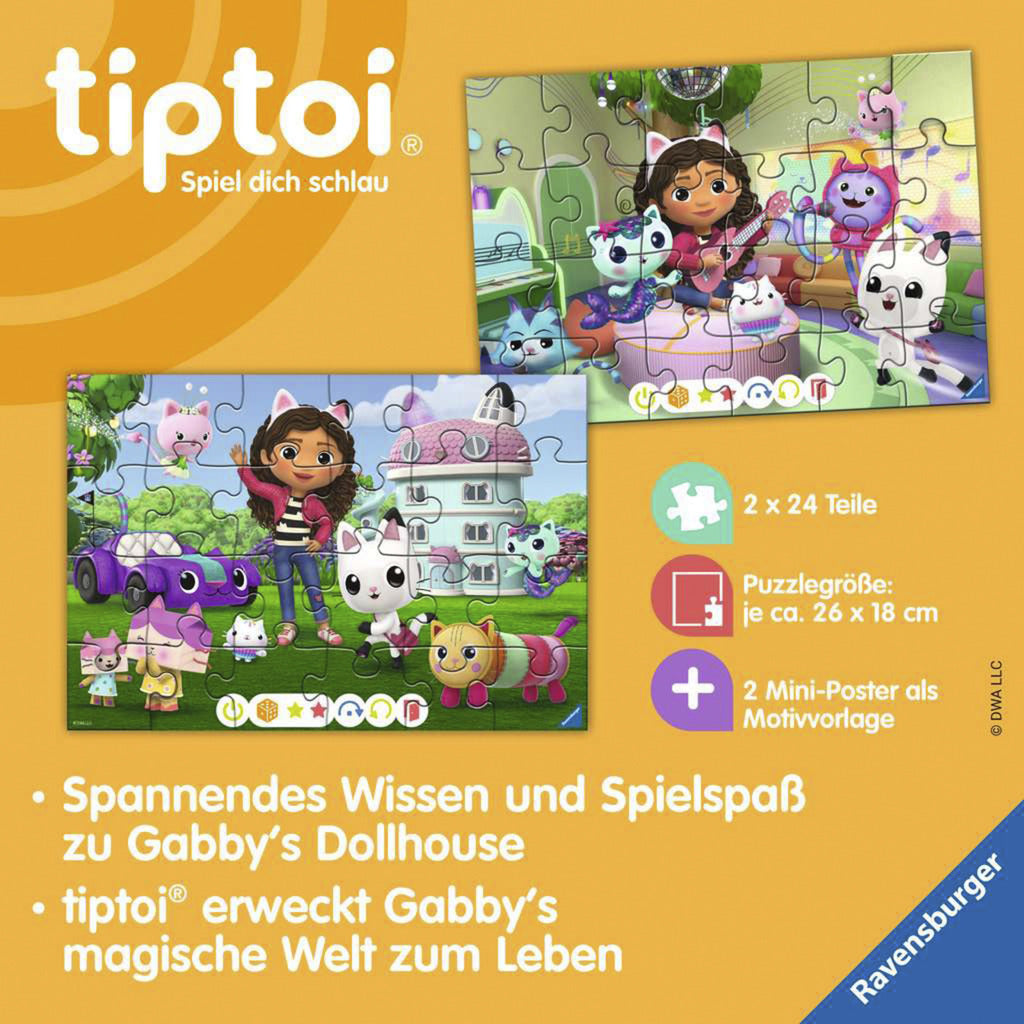 tiptoi Puzzle für kleine Entdecker: Gabbys Dollhouse