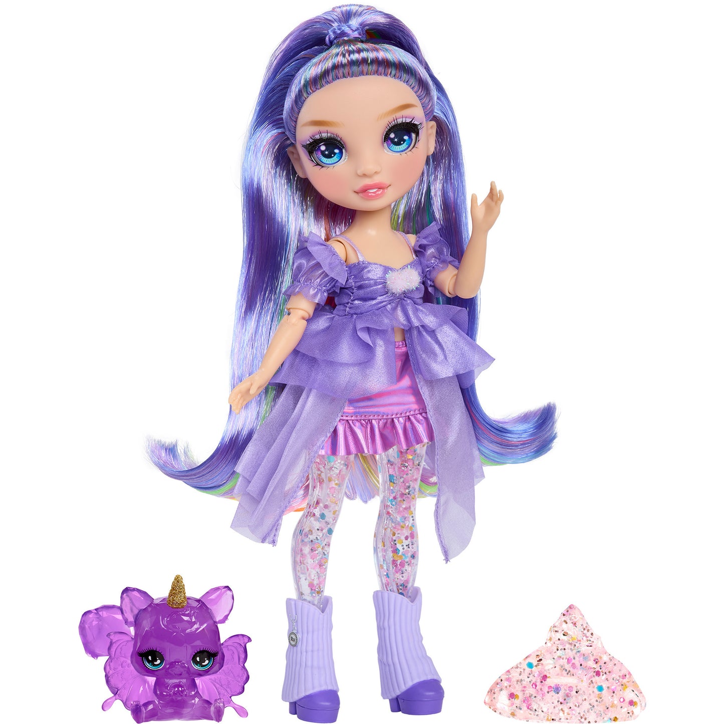 Rainbow High Shimmers with Slime - Violet, Puppe