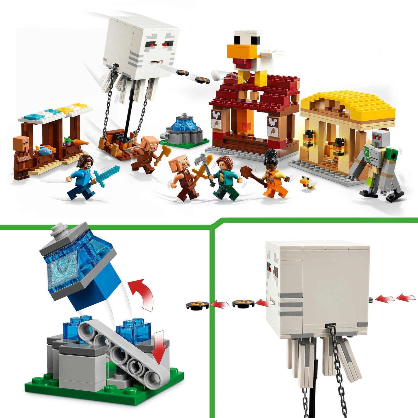 21273 Minecraft Angriff des Ghast-Ballons, Konstruktionsspielzeug