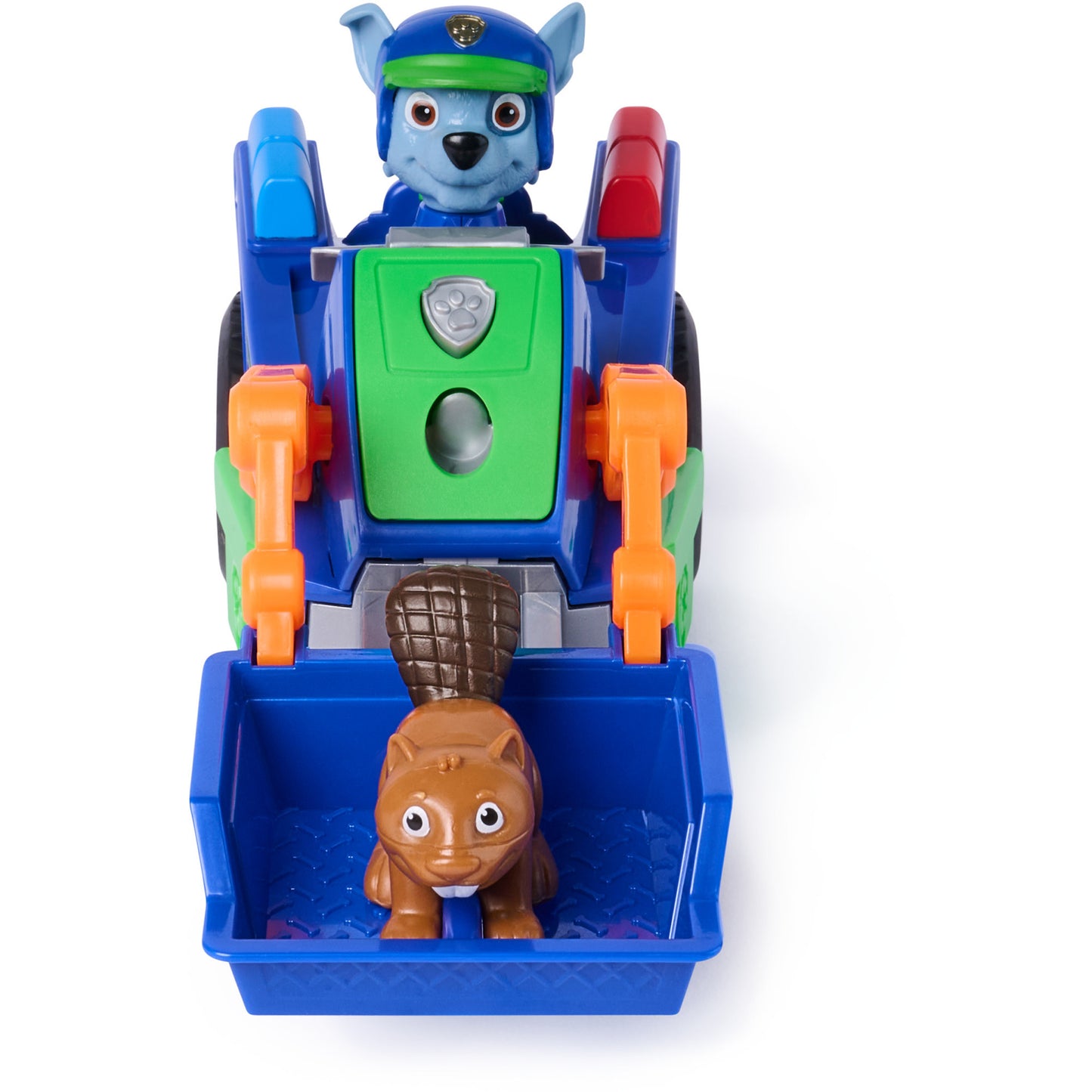 Paw Patrol - Search & Rescue: Rockys Recycling-Fahrzeug mit 2 Figuren, Spielfahrzeug