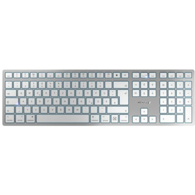 Cherry KW 9100 SLIM FOR MAC (silber/weiss, DE-Layout, Cherry SX-Scherentechnologie)