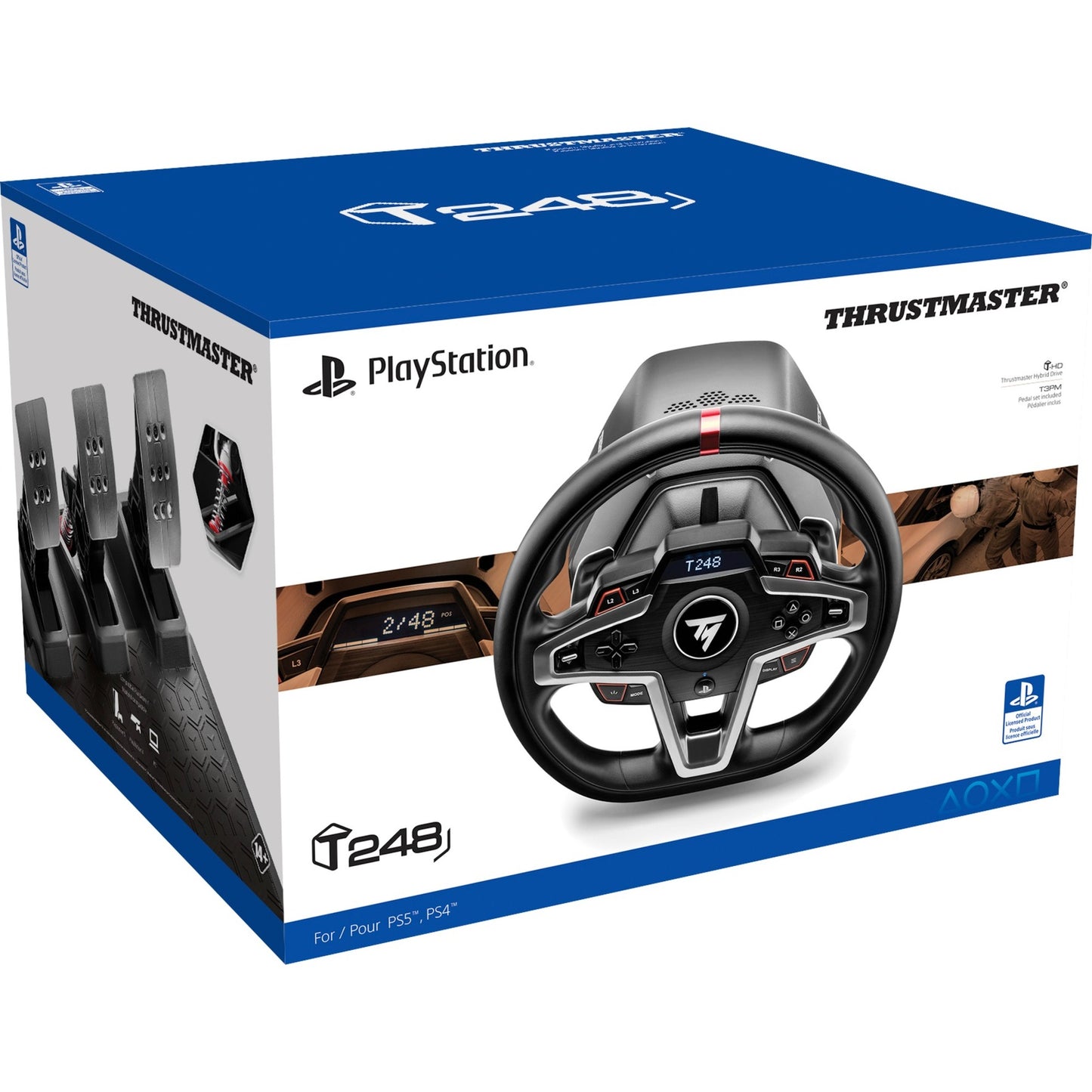 Thrustmaster T-248 (schwarz/silber, PlayStation 5, PlayStation 4, PC)