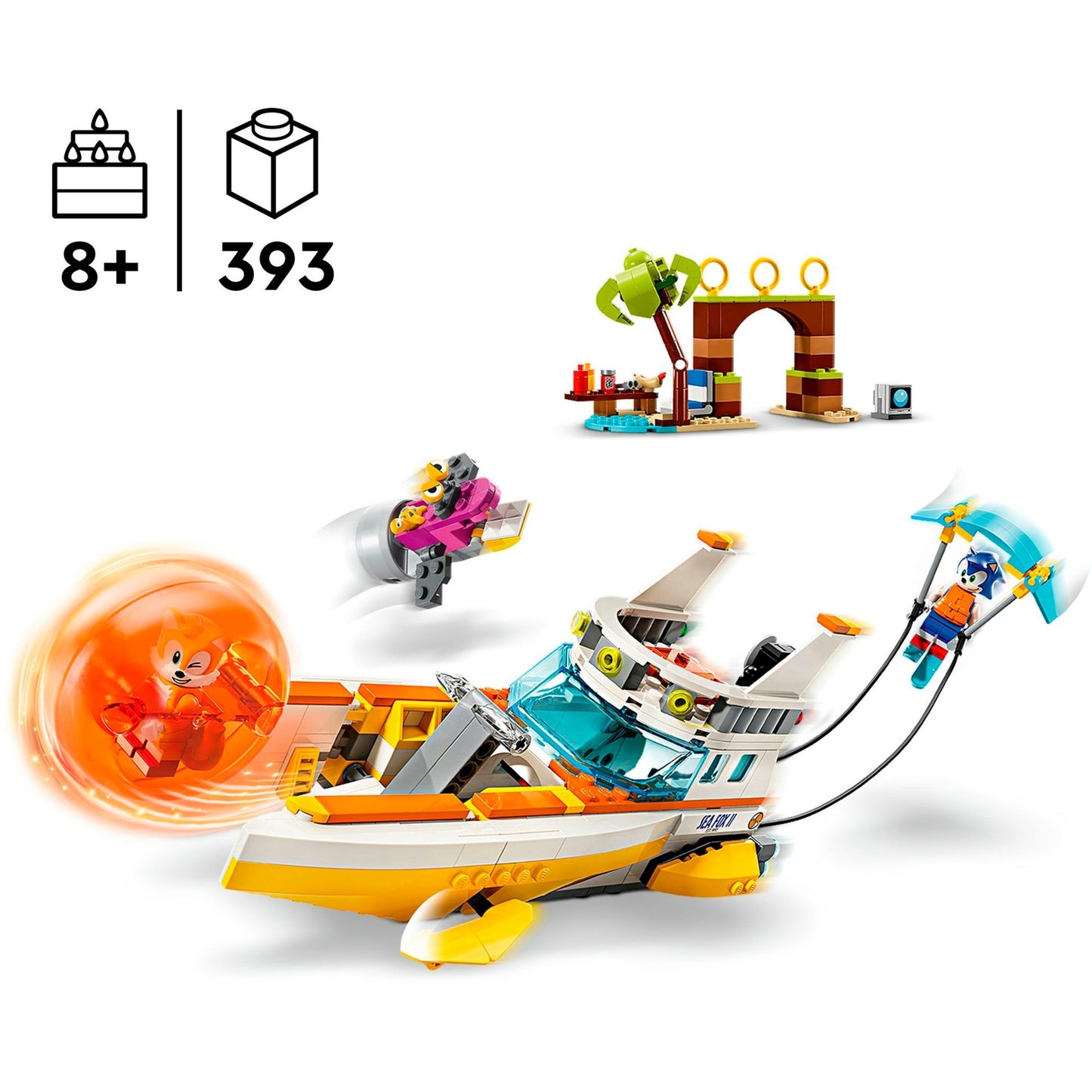 LEGO 76997 Sonic the Hedgehog Tails’ Abenteuerboot, Konstruktionsspielzeug