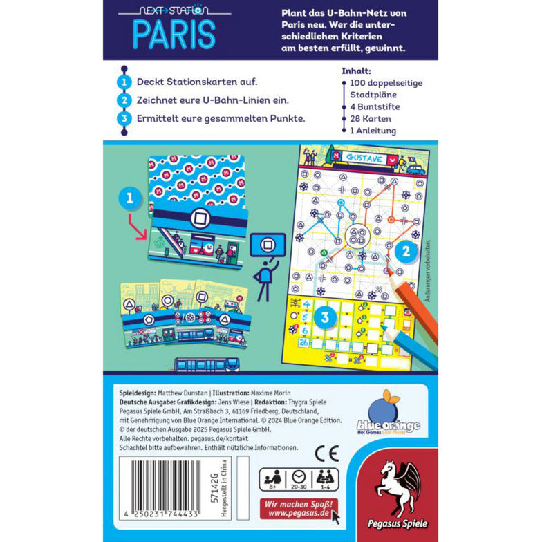 Next Station Paris, Brettspiel