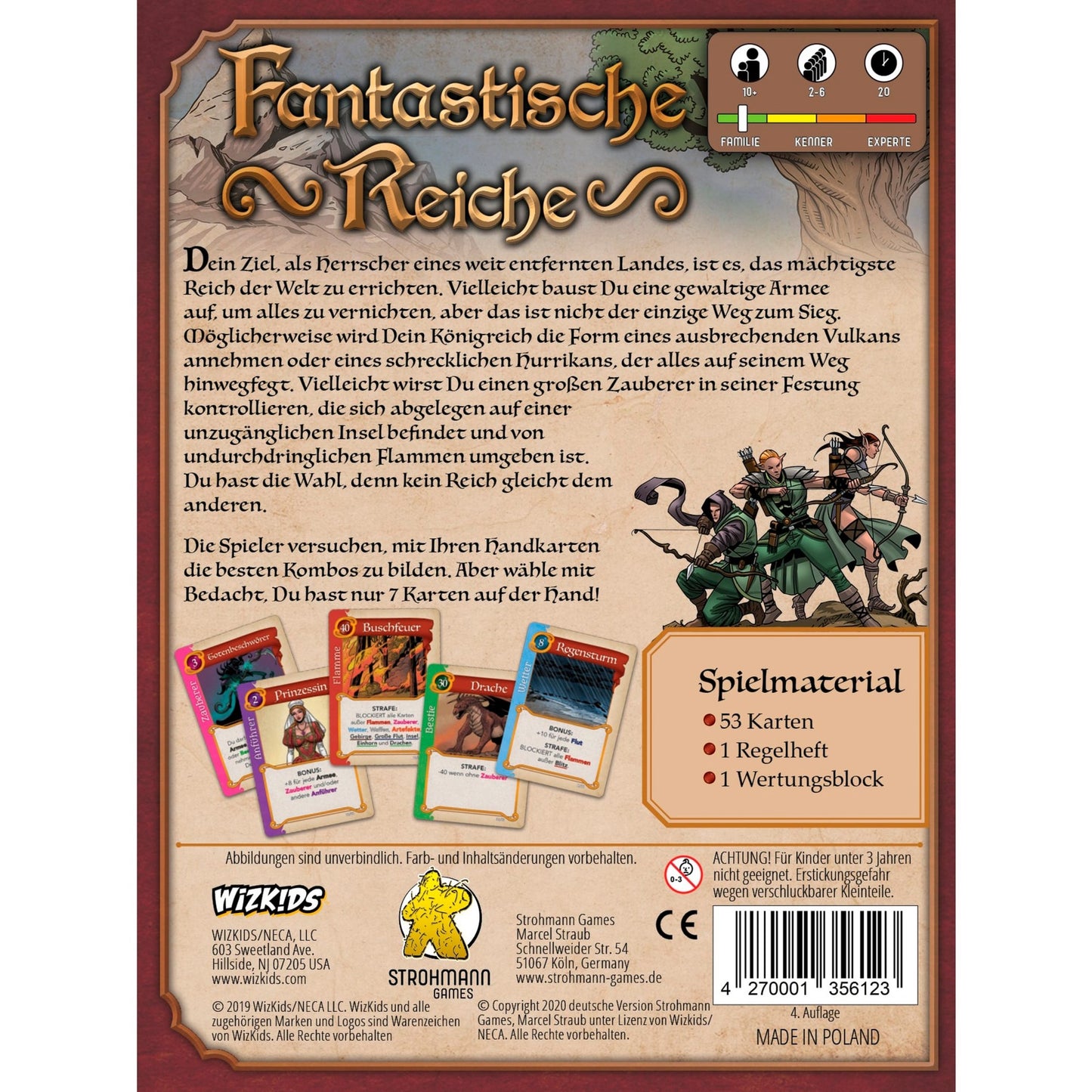 Pegasus Fantastische Reiche, Kartenspiel