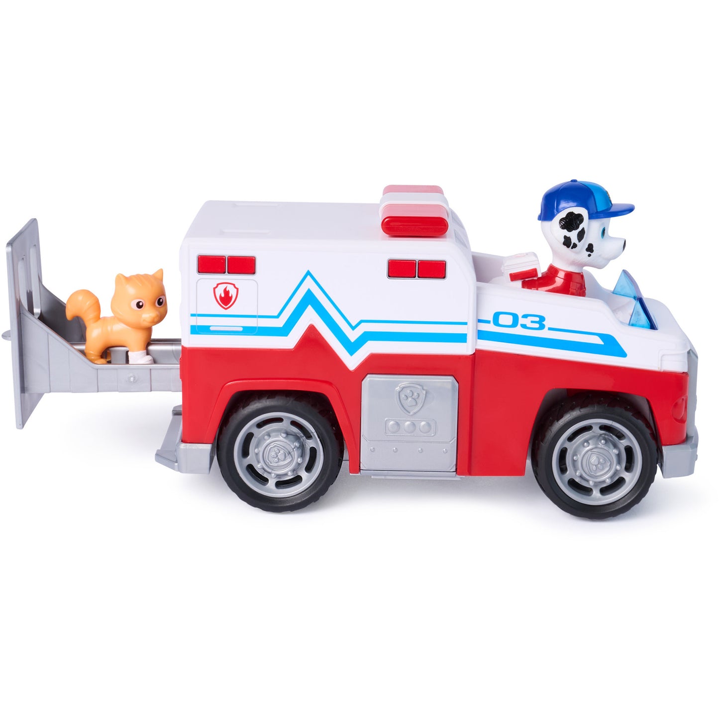 Paw Patrol - Search & Rescue: Marshalls Rettungsfahrzeug mit 2 Figuren, Spielfahrzeug
