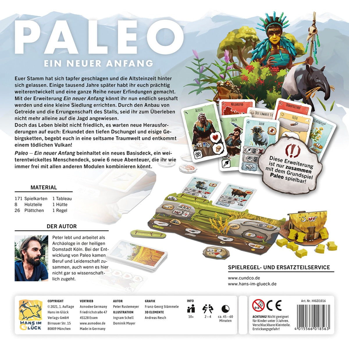 Asmodee Paleo - Ein neuer Anfang, Brettspiel