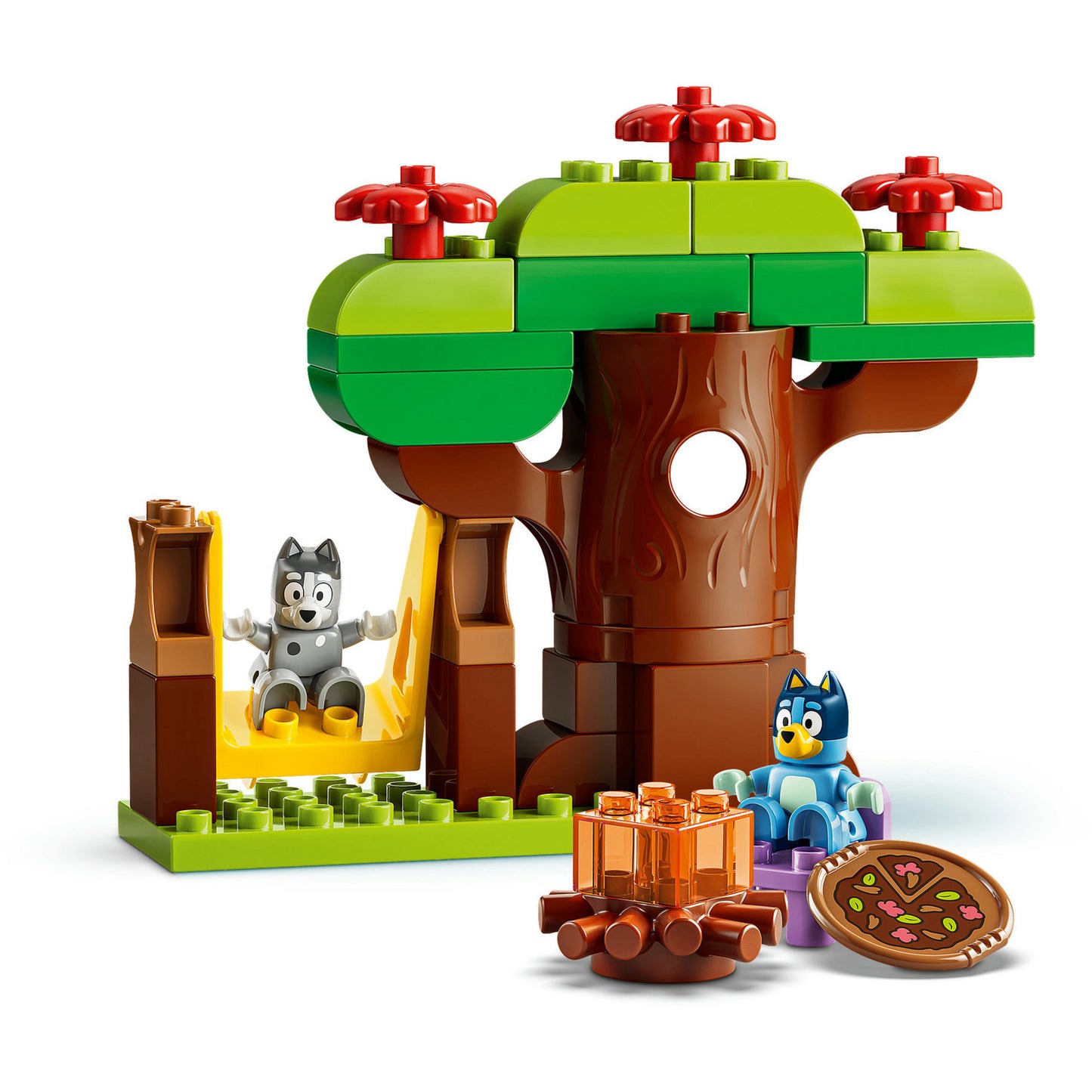 10469 DUPLO Bluey Pizza-Schwestern mit Muffin und Bluey, Konstruktionsspielzeug