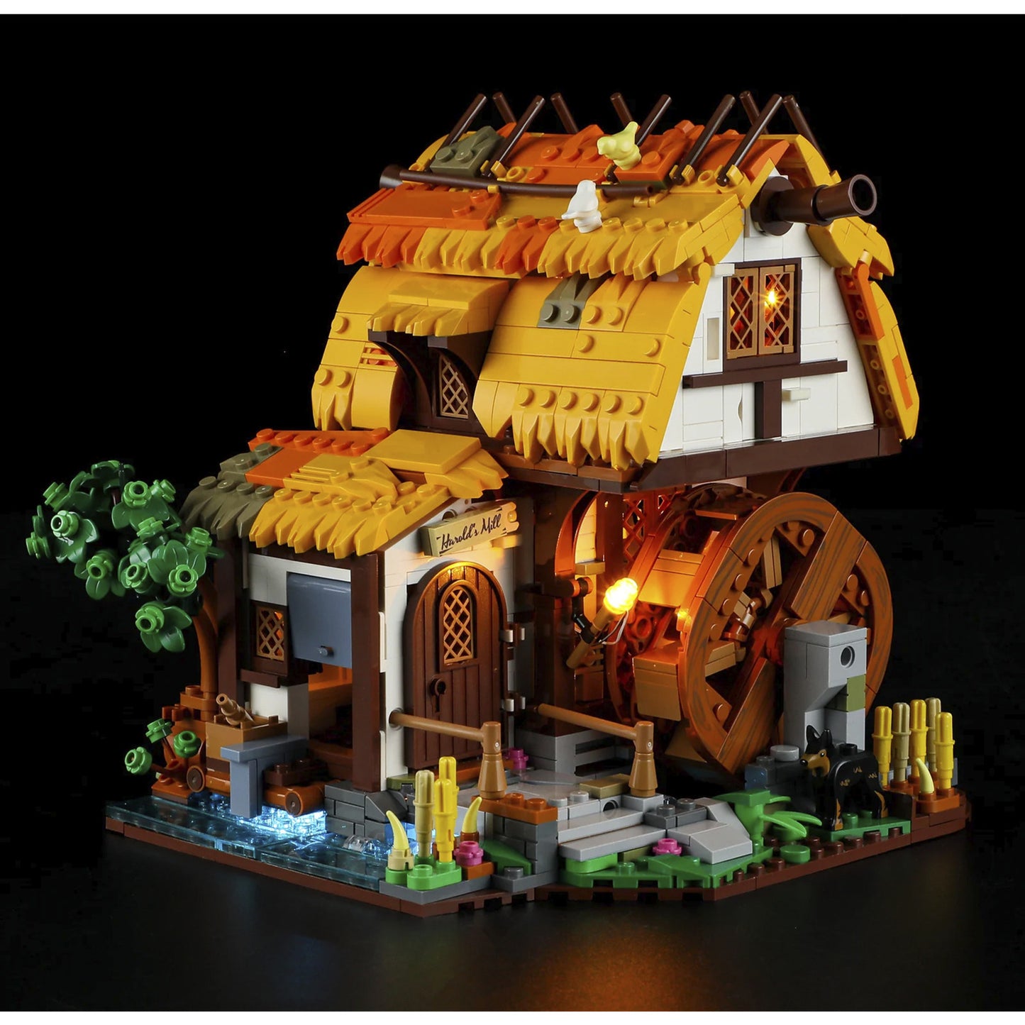 Mittelalterliche Wassermühle, Konstruktionsspielzeug