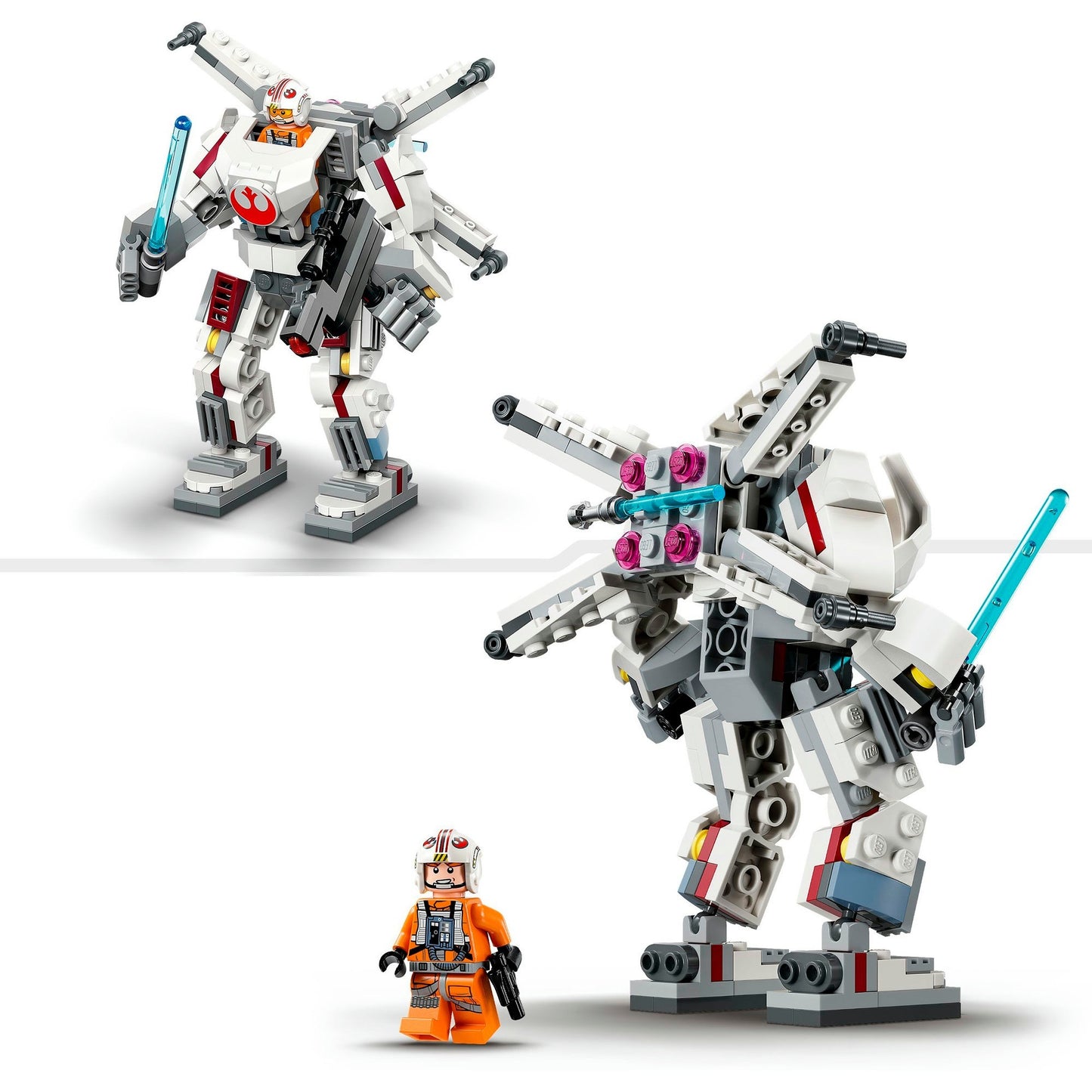 LEGO 75390 Star Wars Luke Skywalkers X-Wing Mech, Konstruktionsspielzeug