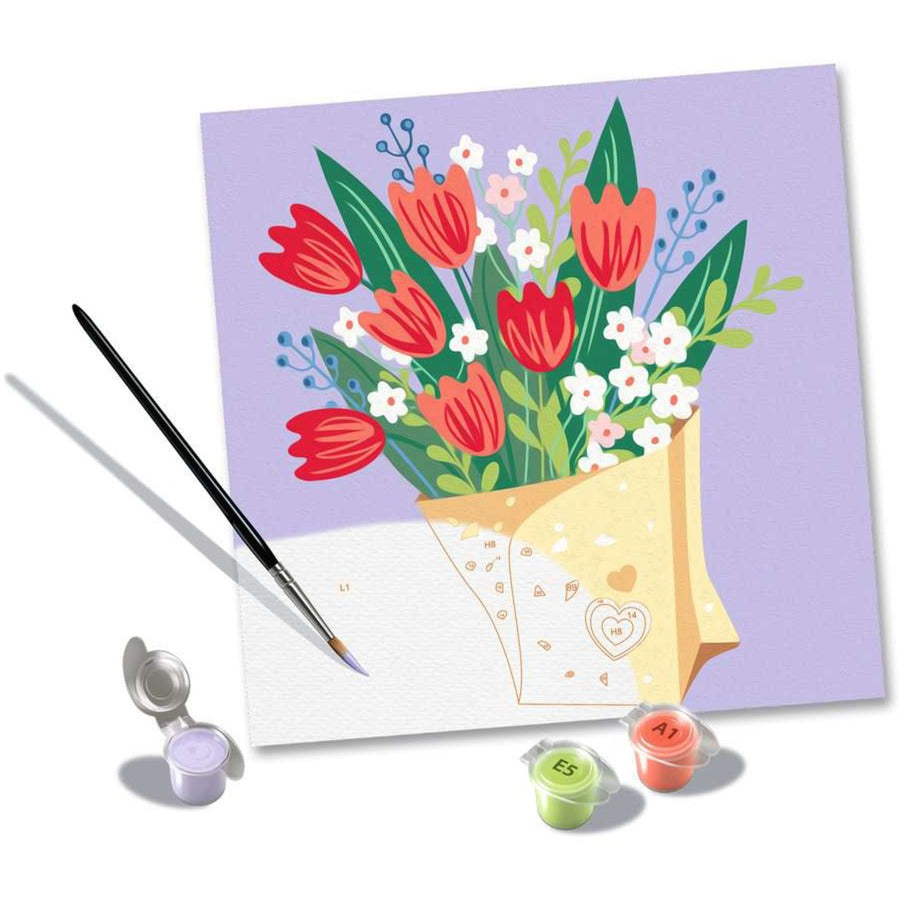 CreArt - Tulpenstrauss, Malen