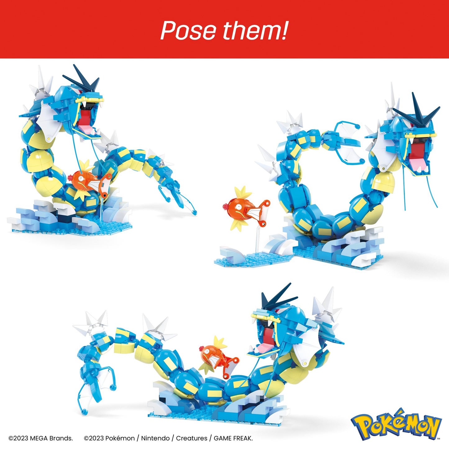 Mattel MEGA Pokémon Magikarp Evolution Set, Konstruktionsspielzeug