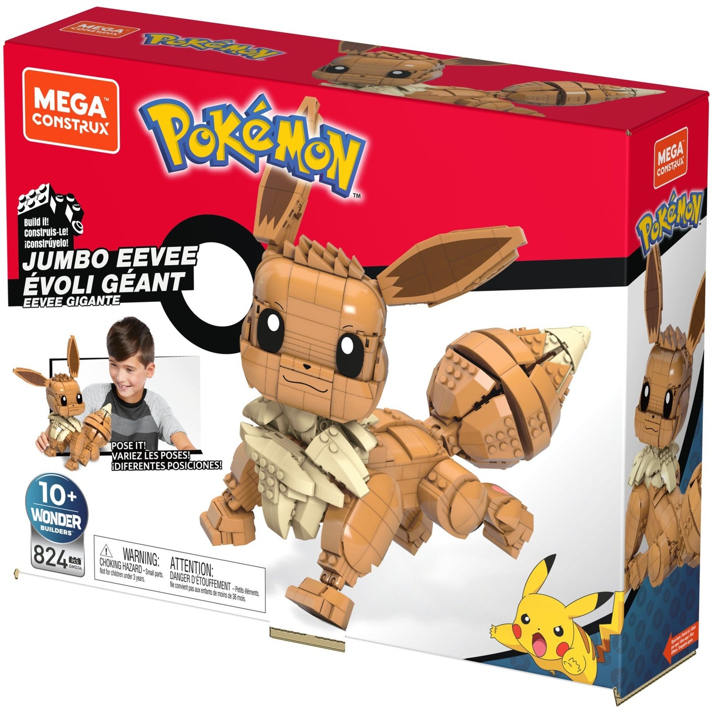 Mattel Pokémon Jumbo Evoli, Konstruktionsspielzeug