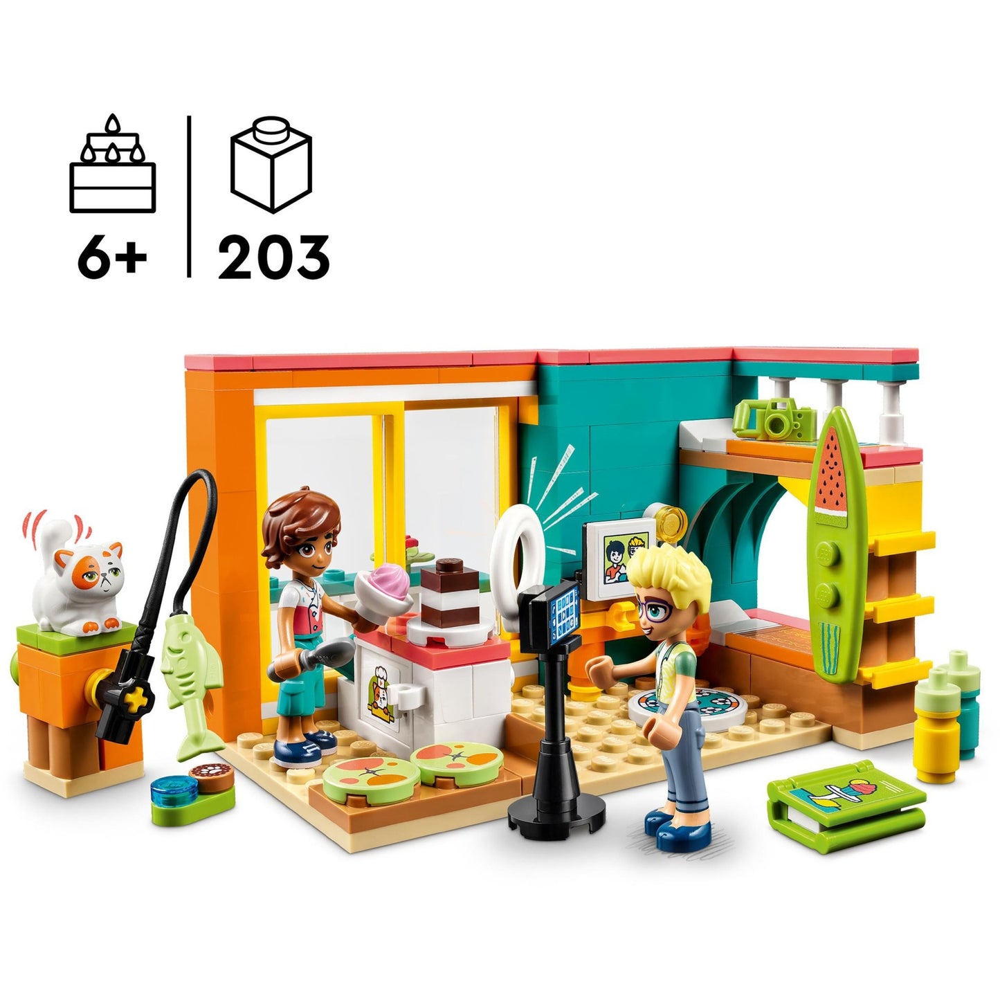 LEGO 41754 Friends Leos Zimmer, Konstruktionsspielzeug