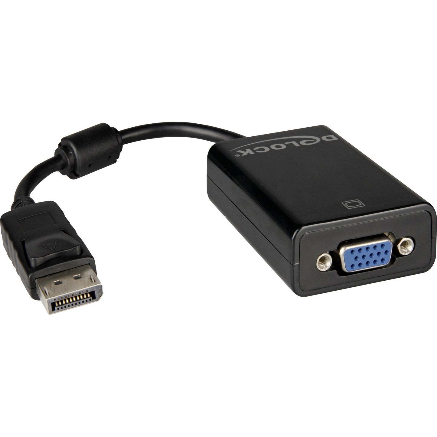 DeLOCK Adapter Displayport Stecker > VGA Buchse (schwarz, 12cm)