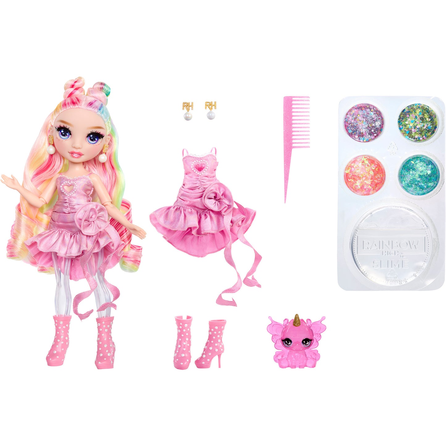 Rainbow High Shimmers with Slime - Bella, Puppe