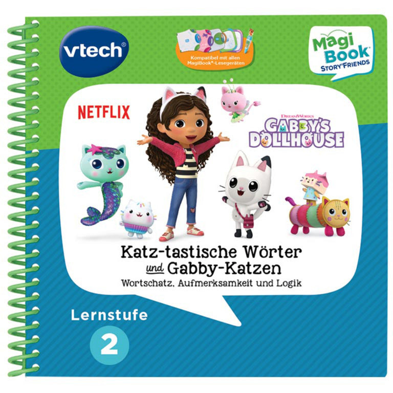 MagiBook Lernstufe 2 - Gabby's Dollhouse inkl. Story'Friend Lernfigur, Lernbuch
