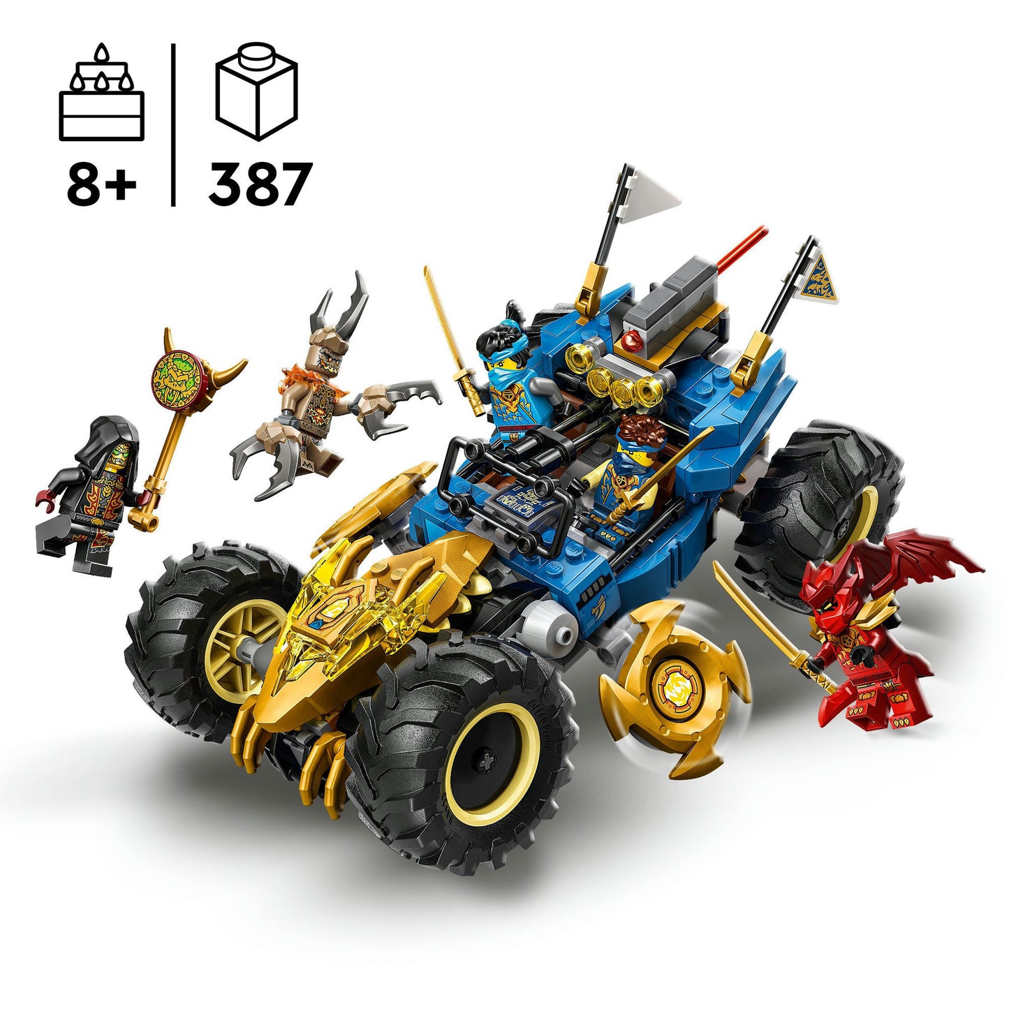 71856 Ninjago Jays Transformationsflitzer, Konstruktionsspielzeug