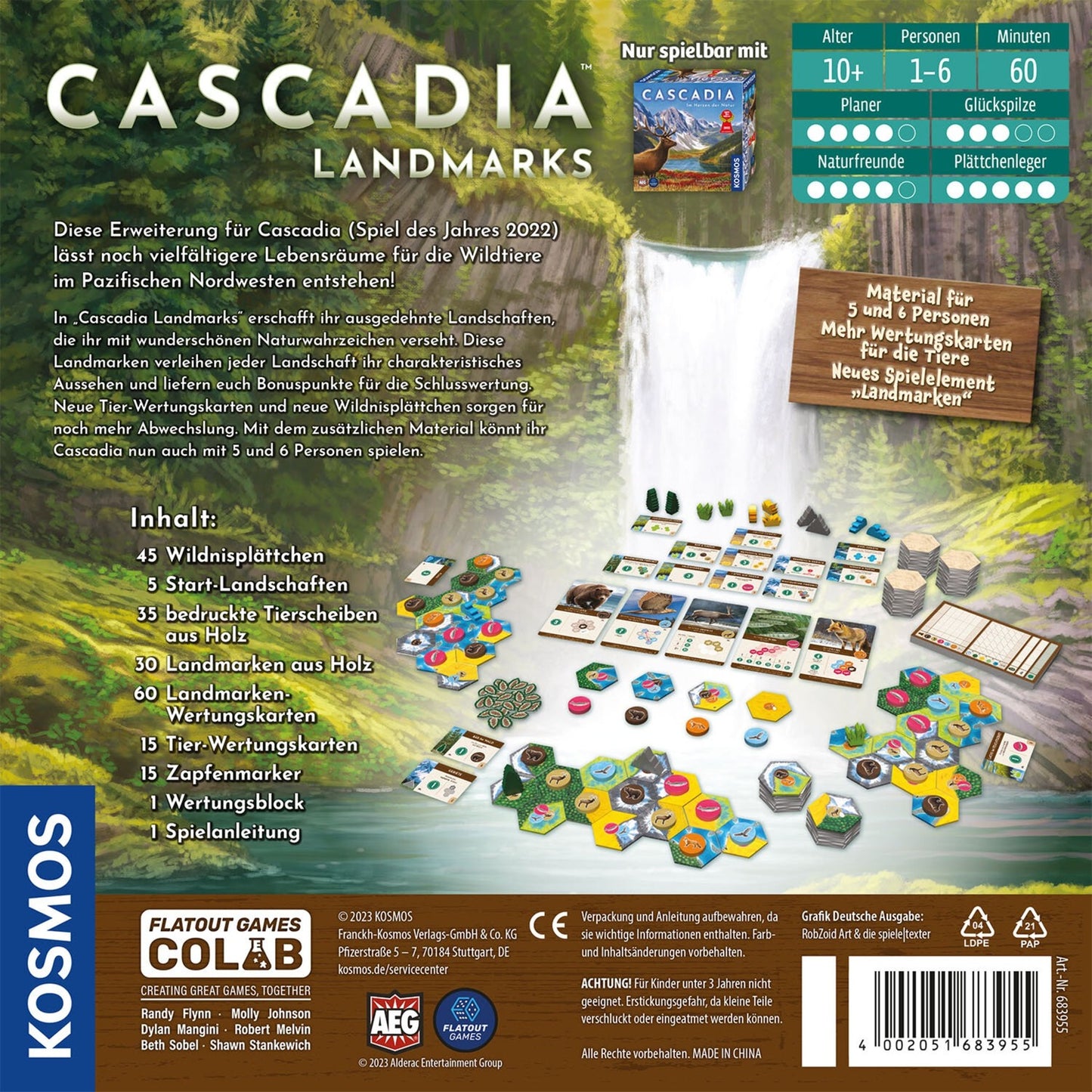 KOSMOS Cascadia Landmarks, Brettspiel