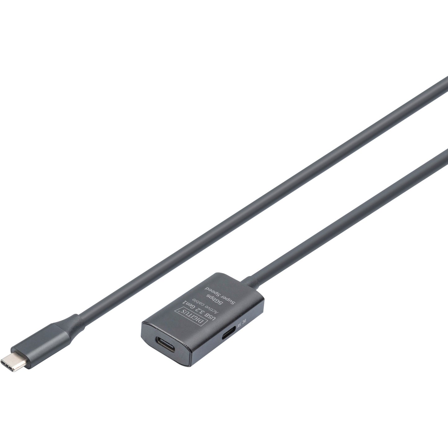 Aktives USB 3.2 Gen 1 Verlängerungskabel, USB-C Stecker > USB-C Buchse