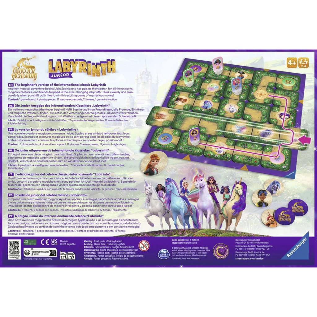 Unicorn Academy Junior Labyrinth, Brettspiel