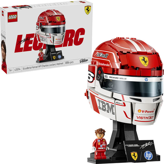 43014 Editions Scuderia Ferrari HP Charles Leclerc Helm, Konstruktionsspielzeug