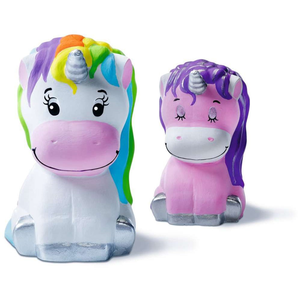 Bastelset DIY Gipsfiguren giessen Einhorn, Basteln