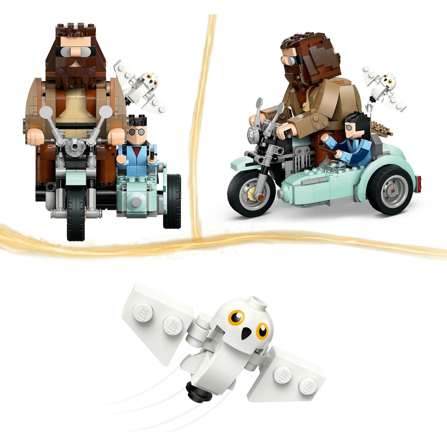 76443 Harry Potter Hagrids und Harrys Motorradtour, Konstruktionsspielzeug