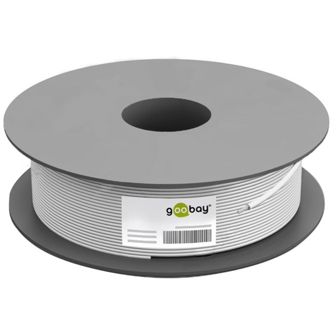 Goobay Netzwerkkabel Cat.6, U/UTP (grau, 100 Meter)