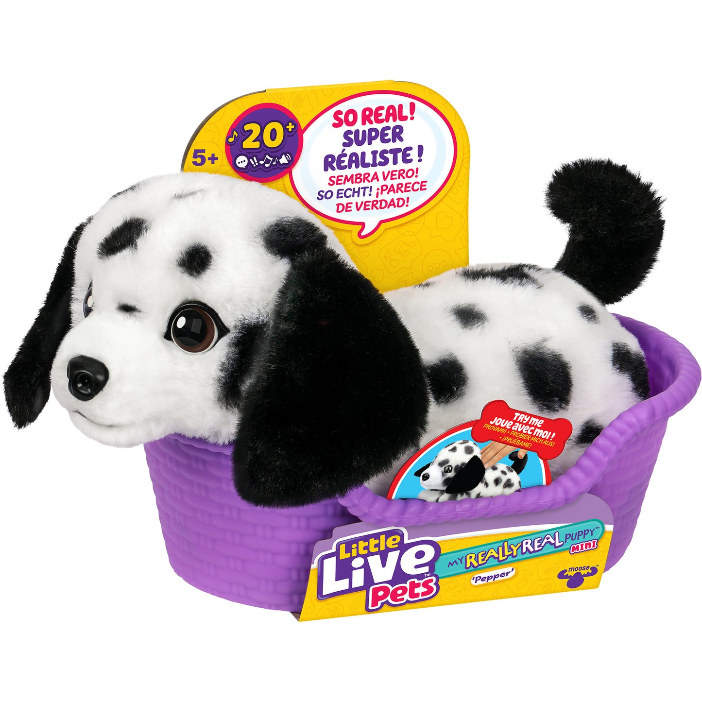 Little Live Pets My Really Real S2 Puppy Mini - Pepper, Kuscheltier