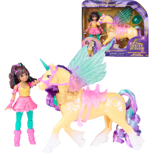 Unicorn Academy - Wing Magic Ava & Leaf Spielset, Spielfigur