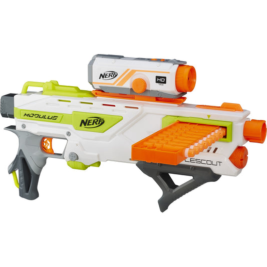 Hasbro Nerf N-Strike Elite Modulus BattleScout ICS-10, Nerf Gun (weiss/orange, Frustfreie Verpackung)