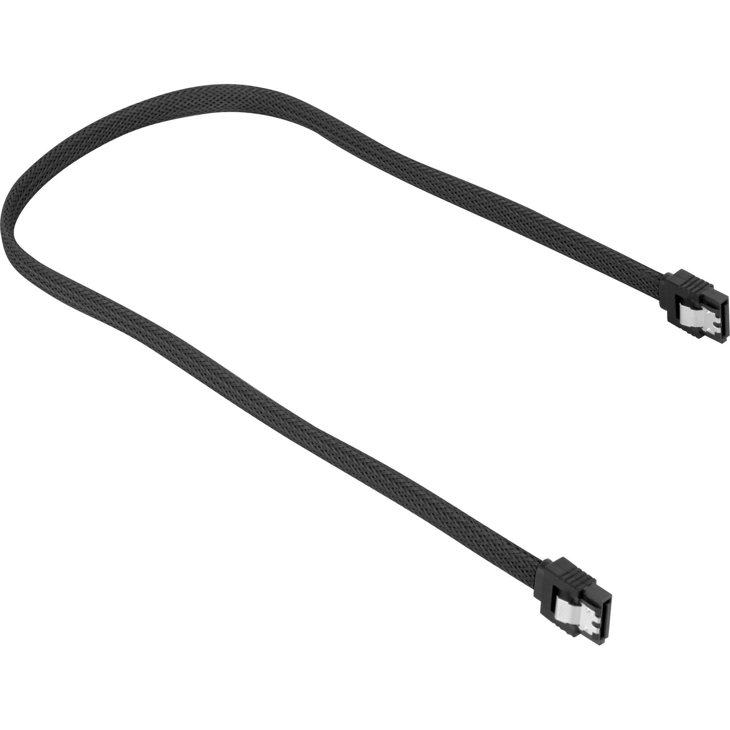 Sharkoon Sata III Kabel gesleevt (schwarz, 30cm)