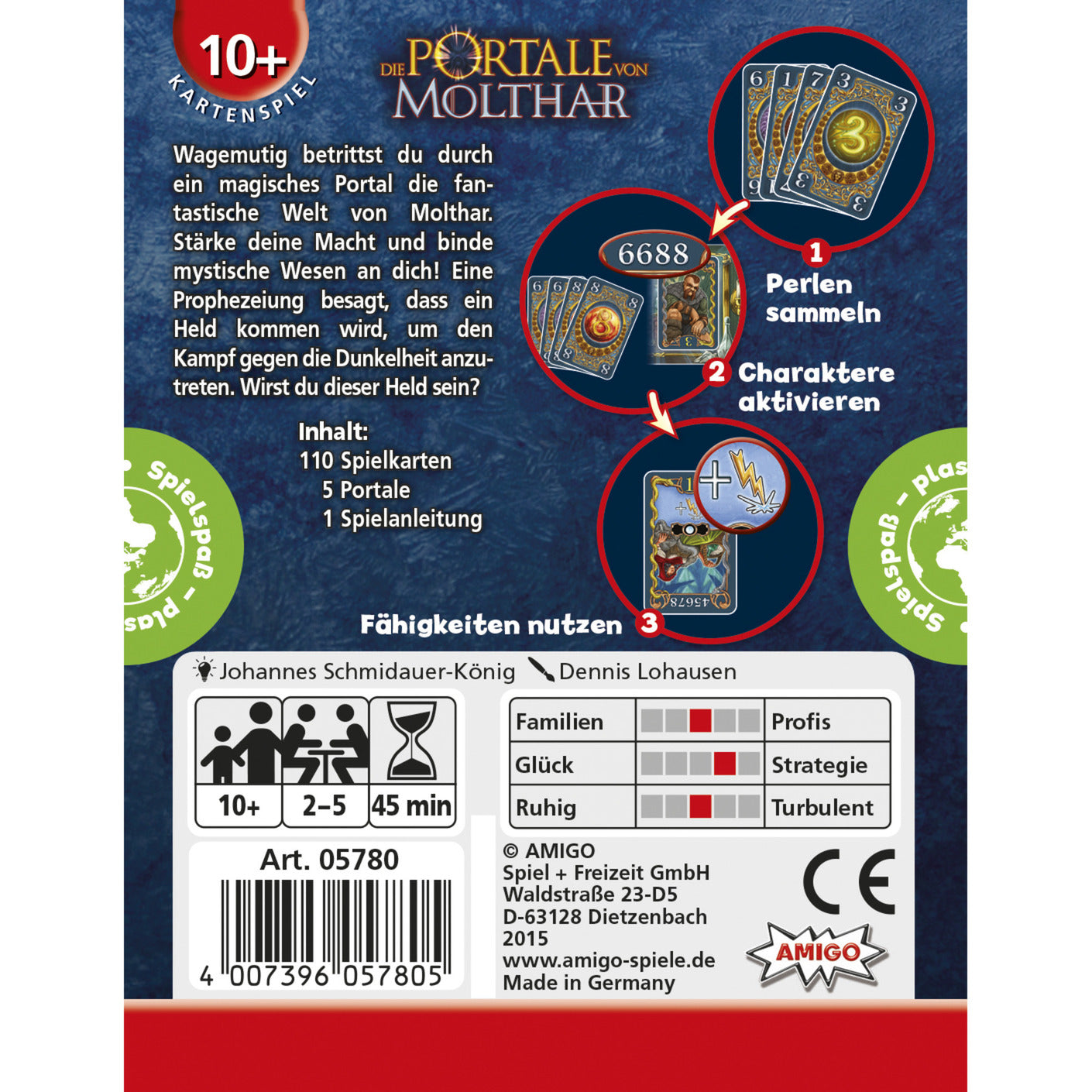 Die Portale von Molthar, Kartenspiel