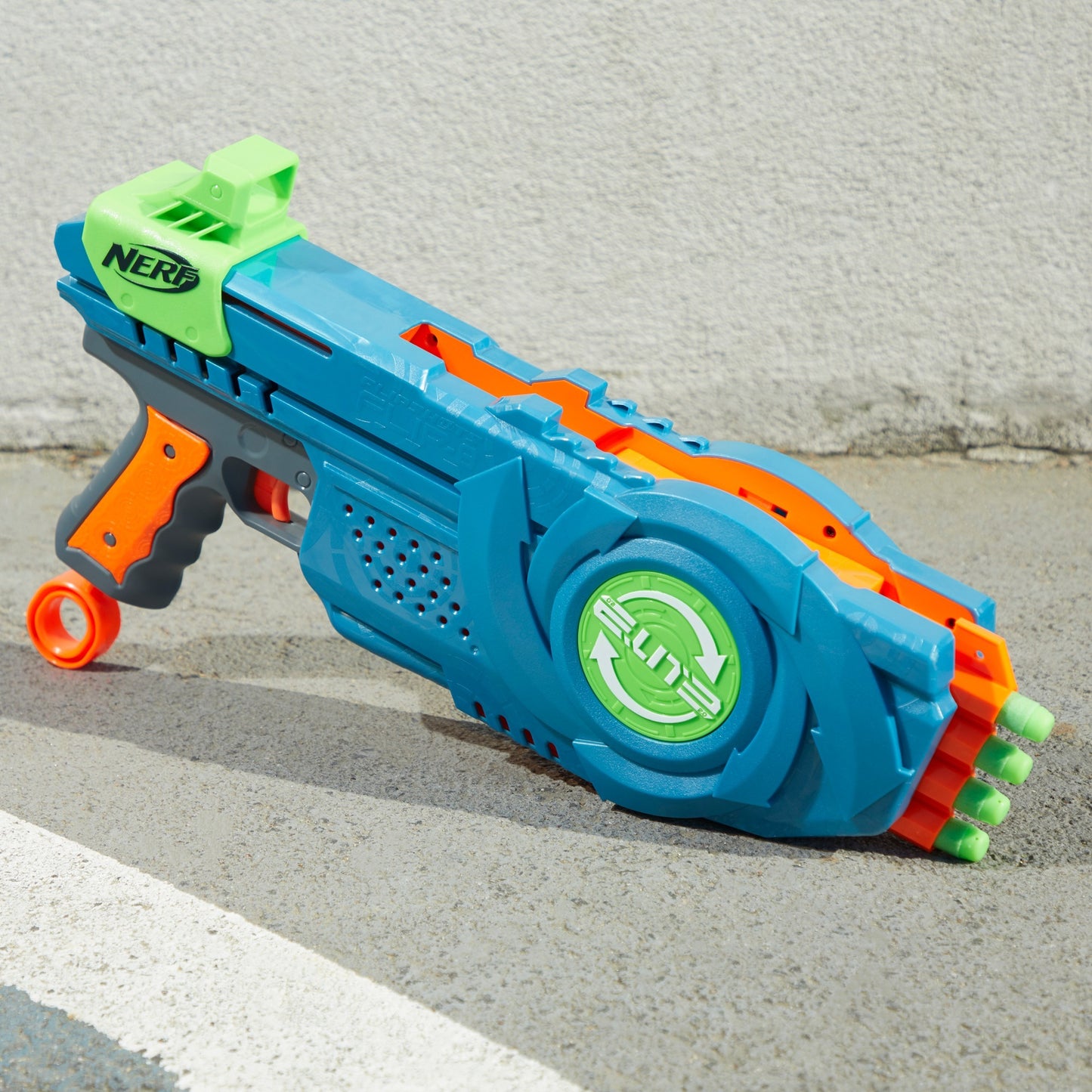 Hasbro Nerf Elite 2.0 Flipshots Flip-8, Nerf Gun (blaugrau/orange)