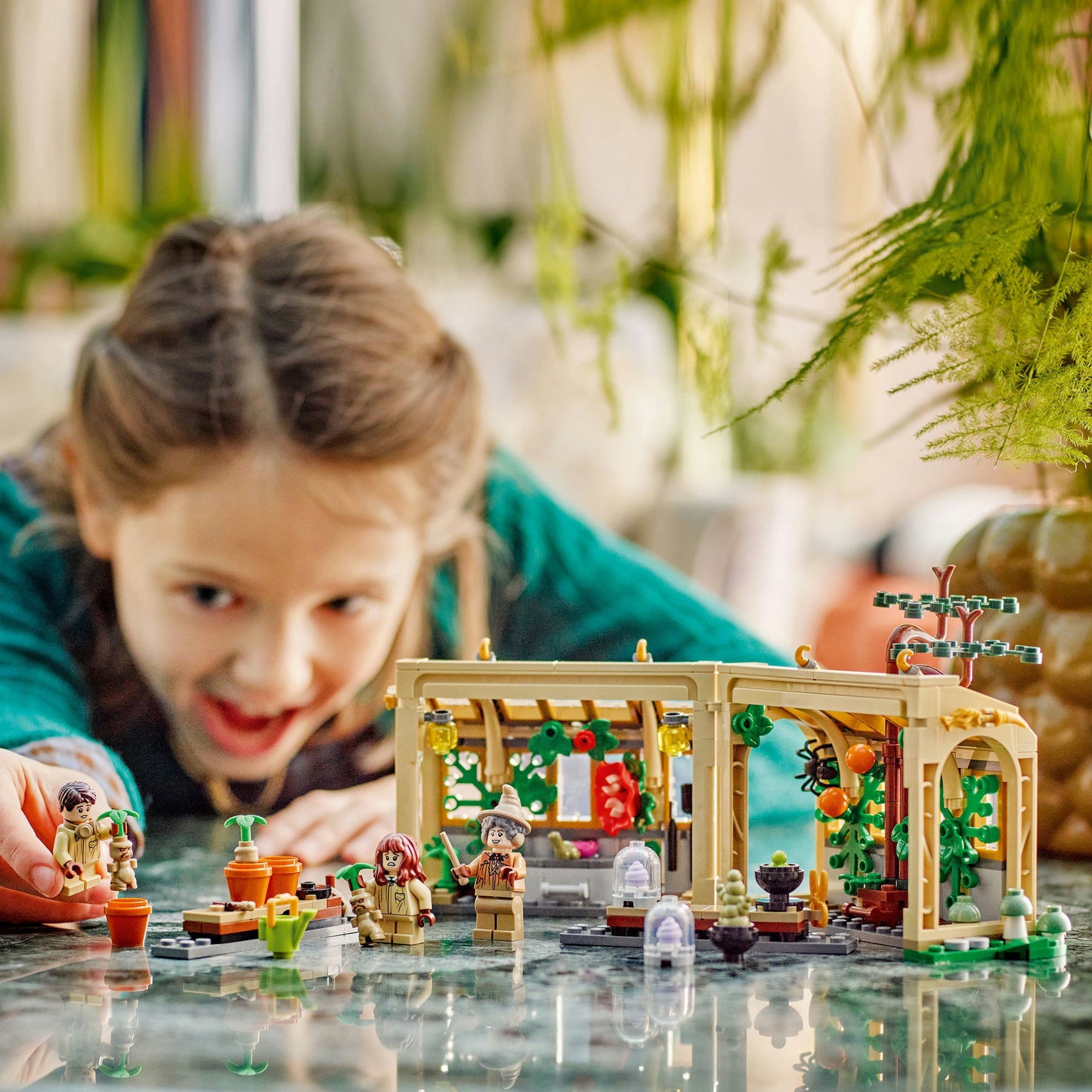 76445 Harry Potter Schloss Hogwarts: Kräuterkundeunterricht, Konstruktionsspielzeug