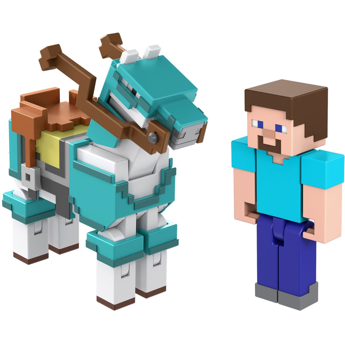 Mattel Minecraft Armored Horse and Steve