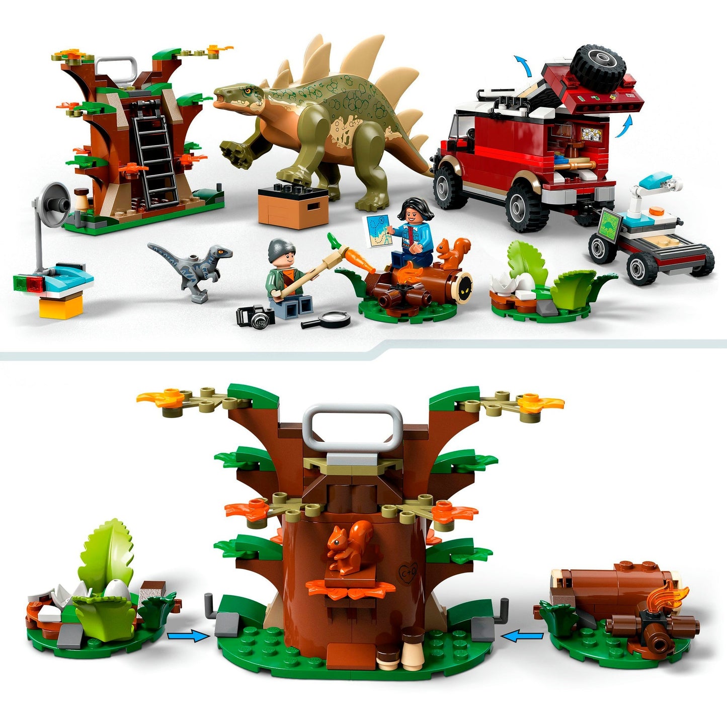 LEGO 76965 Jurassic World Dinosaurier Missionen: Entdeckung des Stegosaurus, Konstruktionsspielzeug