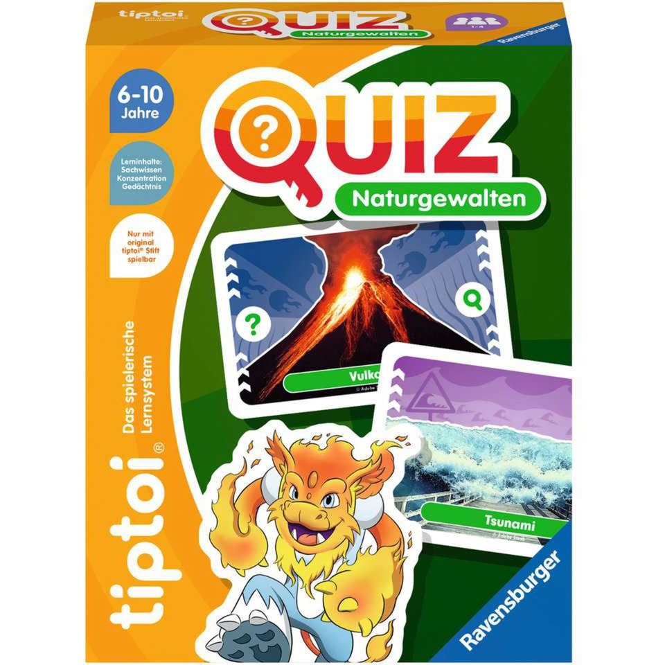 Ravensburger tiptoi Quiz Naturgewalten, Quizspiel