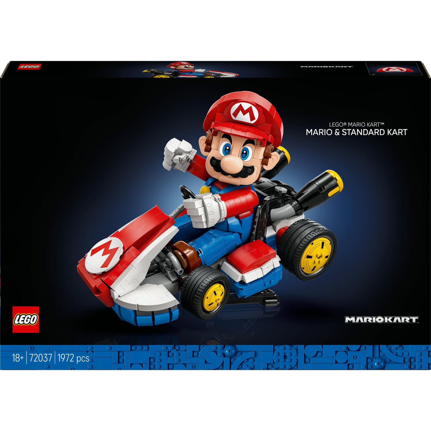 72037 Super Mario Mario Kart: Mario & Standard-Kart, Konstruktionsspielzeug