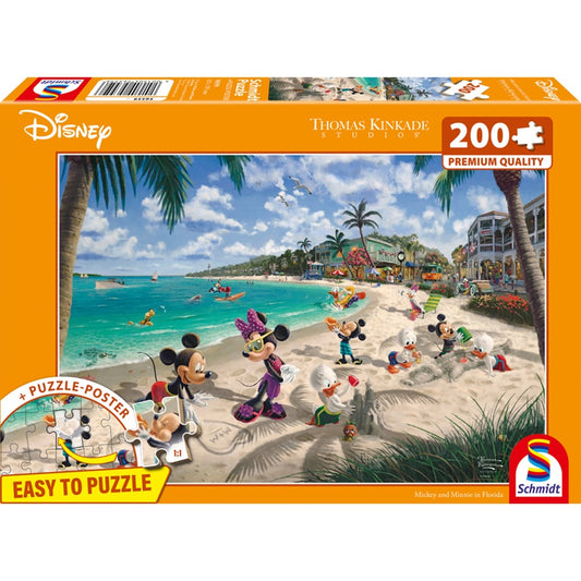 Thomas Kinkade Studios: Disney - Mickey & Minnie in Florida, Puzzle