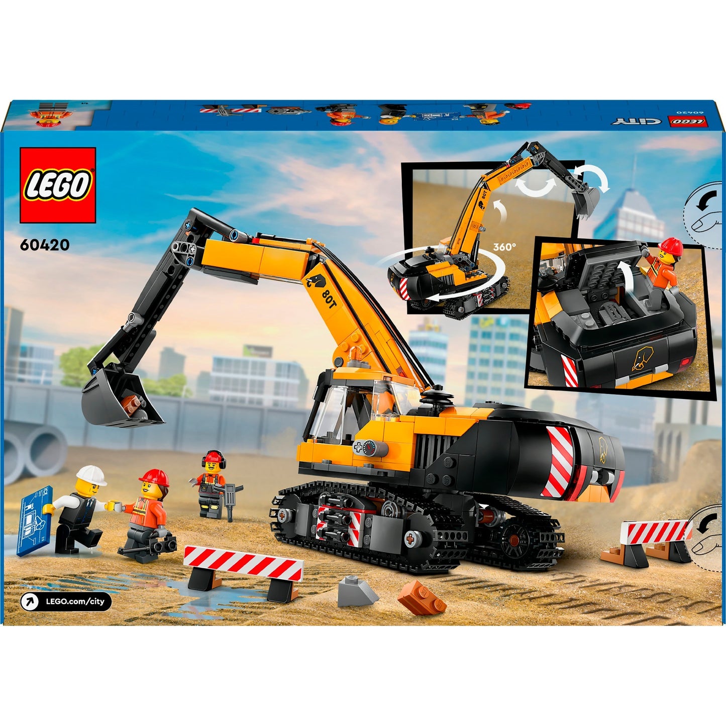 LEGO 60420 City Raupenbagger, Konstruktionsspielzeug