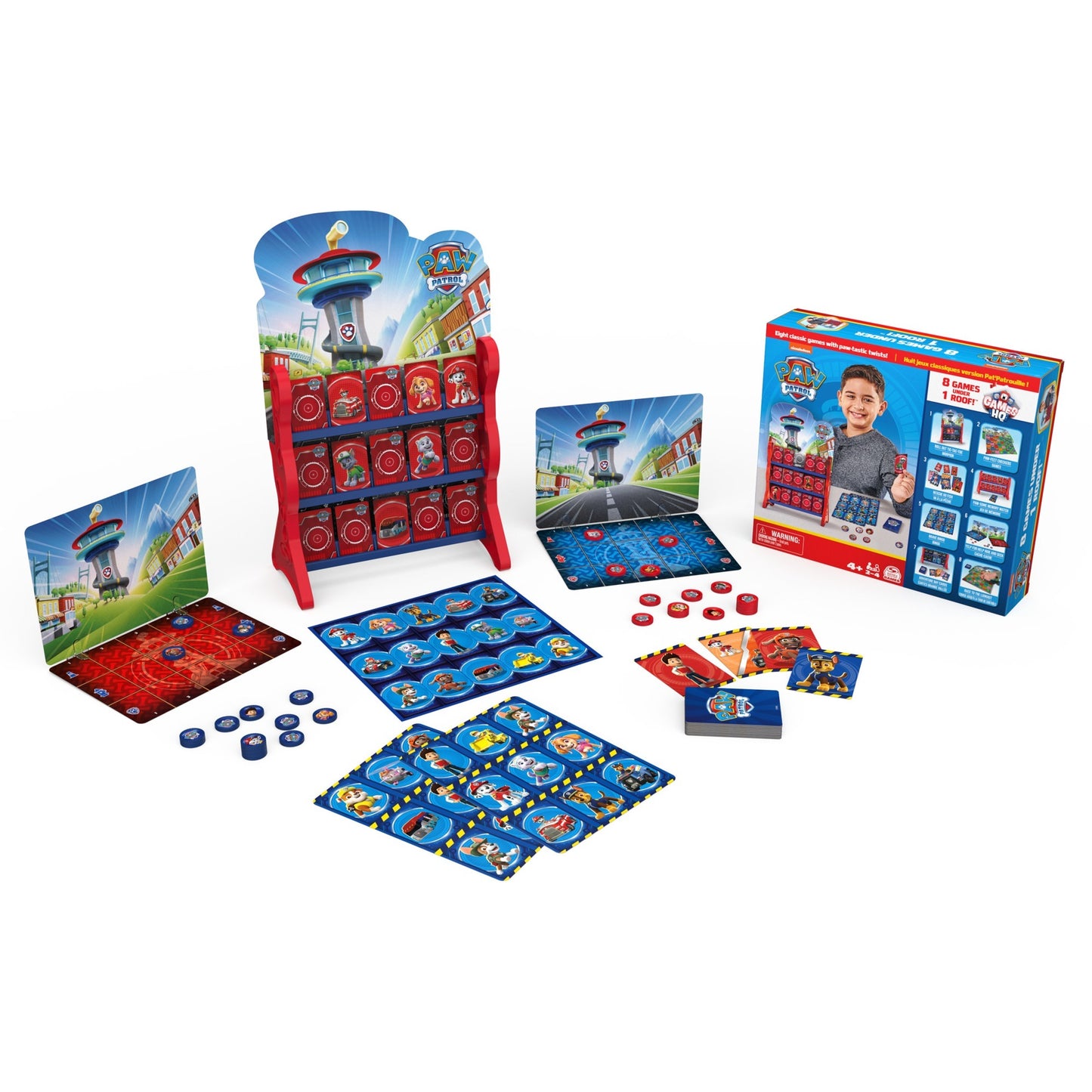 Spin Master Paw Patrol: Games HQ - Spielesammlung, Gesellschaftsspiel