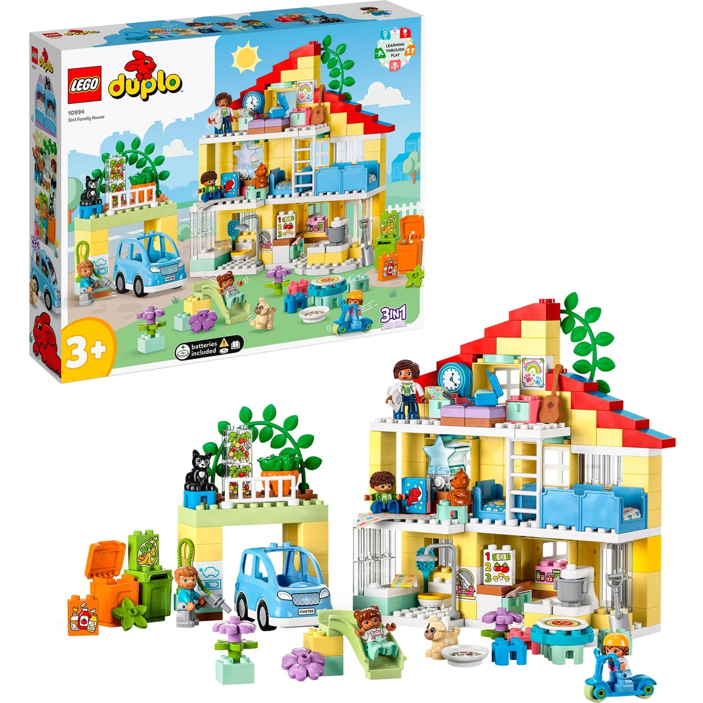 LEGO 10994 DUPLO 3-in-1-Familienhaus, Konstruktionsspielzeug