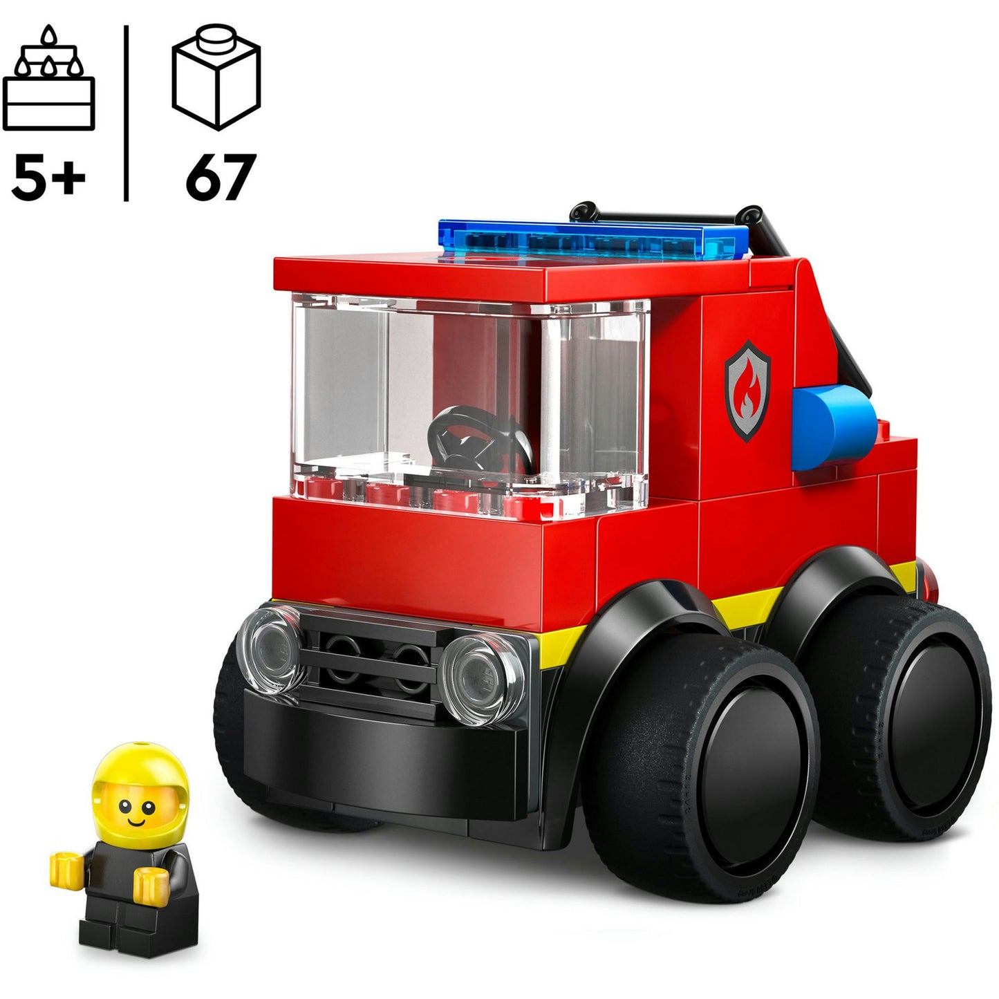 60482 City Coole Flitzer - Löschauto, Konstruktionsspielzeug