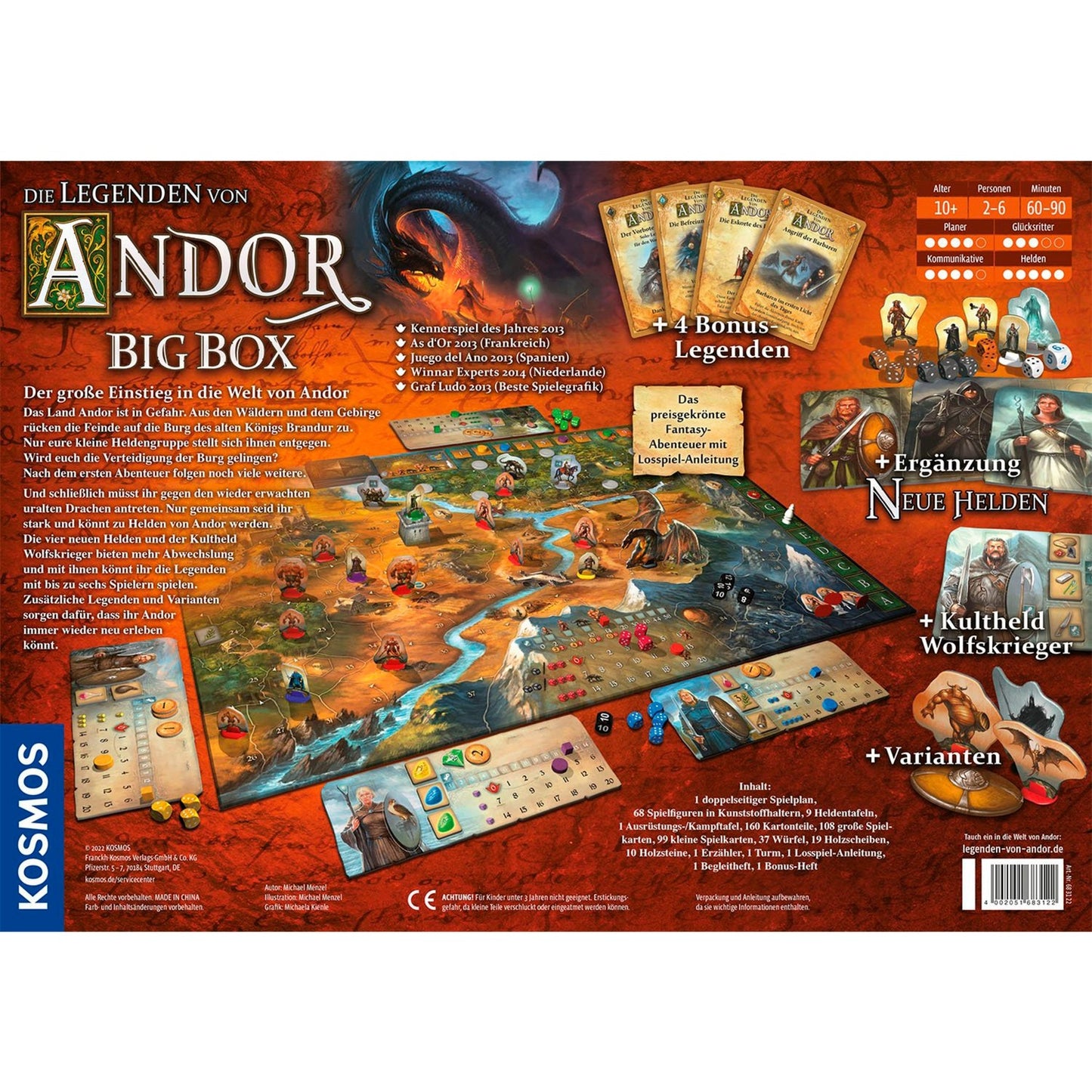 KOSMOS Die Legenden von Andor - Big Box, Brettspiel