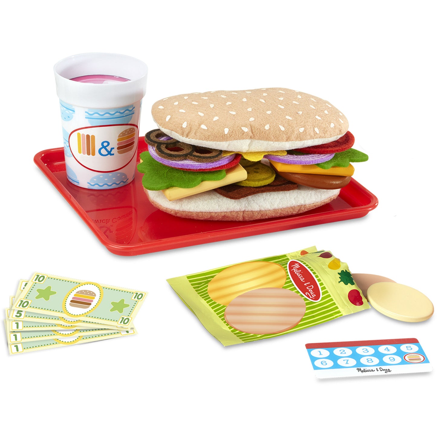 Melissa & Doug - Slice & Stack Sandwich Theke, Spielküche