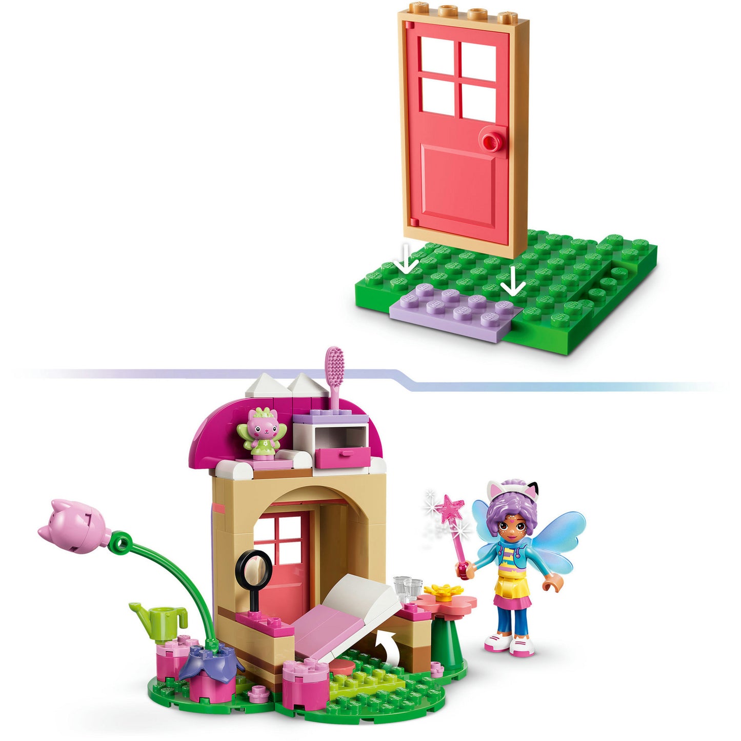 11212 Gabby's Dollhouse Kitty Fees Gartenhaus, Konstruktionsspielzeug