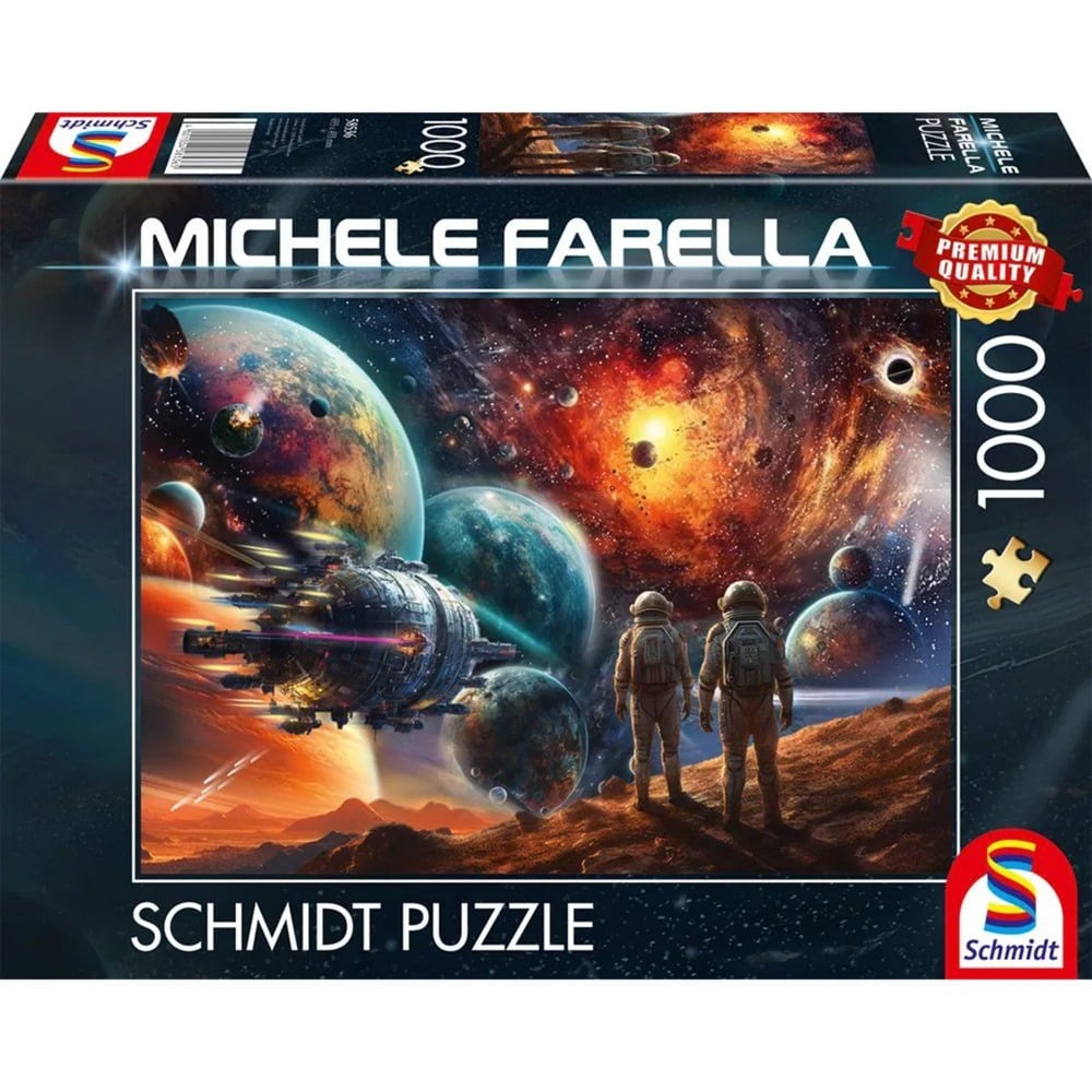 Schmidt Spiele Michele Farella: Kosmsche Farbenpracht - Reise ins Weltall (1000 Teile)