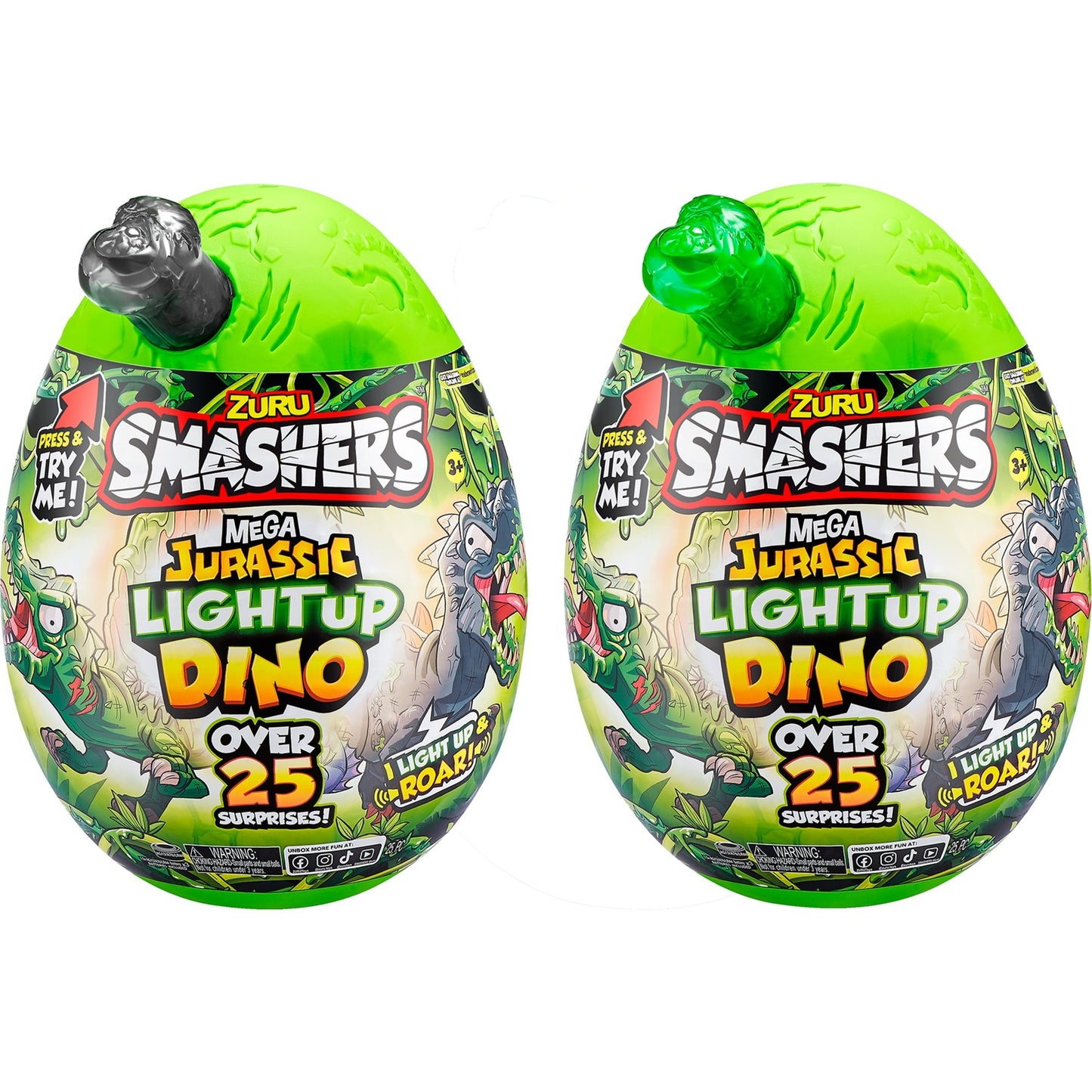 ZURU Smashers - Jurassic Light Up Dino Ei Serie 1 (sortierter Artikel)